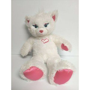 Build A Bear Sparkly Cat Kitten w/ Meow Paw Squeezed Voice Plush